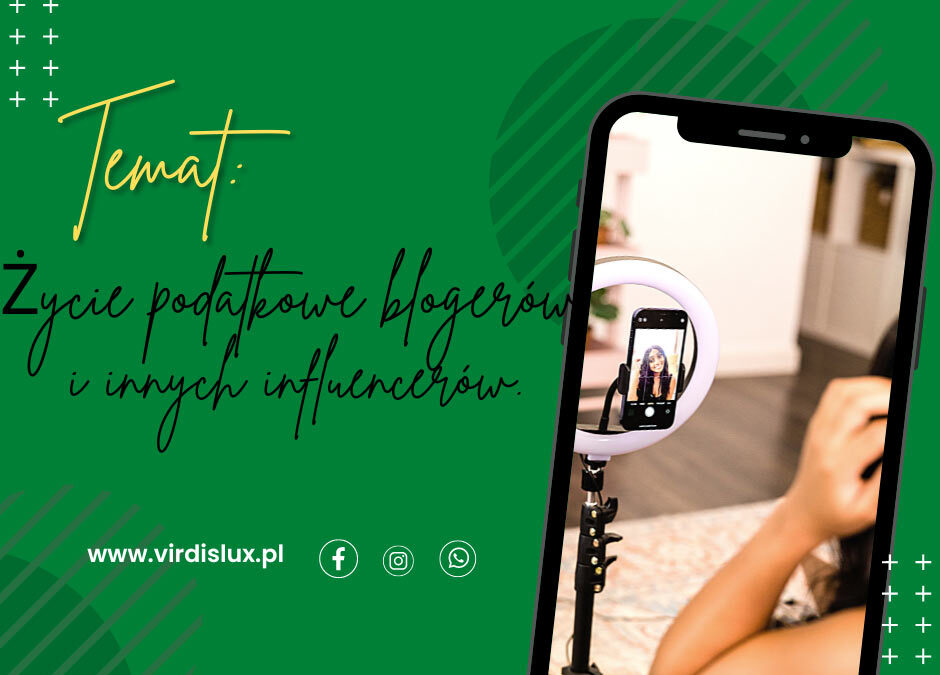 Życie podatkowe blogerów i innych influencerów